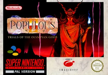 Populous II - Trials of the Olympian Gods (Europe) box cover front